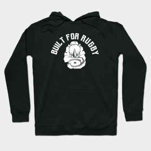 Built for Rugby Rhino Mascot Hoodie